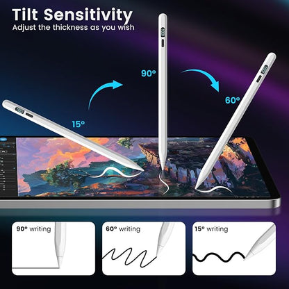 Stylus Pen for iPad M3/M4/9/10th Generation, LED Display Fast Charge Pencil - Image 8