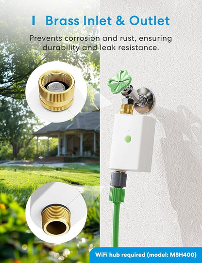 meross WiFi Water Hose Timer, Smart Sprinkler Timer - Image 2