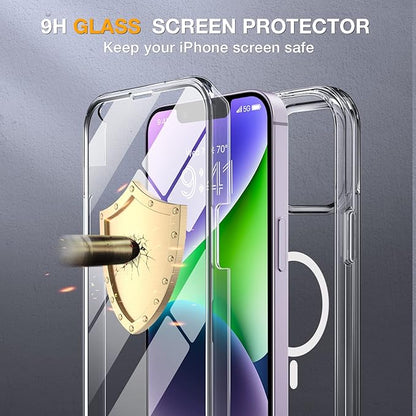 Miracase Magnetic for iPhone 14 Case 6.1'', Full-Body Bumper Phone case - Image 3