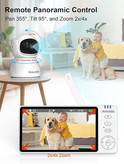 5" HD Video Baby Monitor with Camera and Audio, No WiFi Hack-Proof Security - Image 4