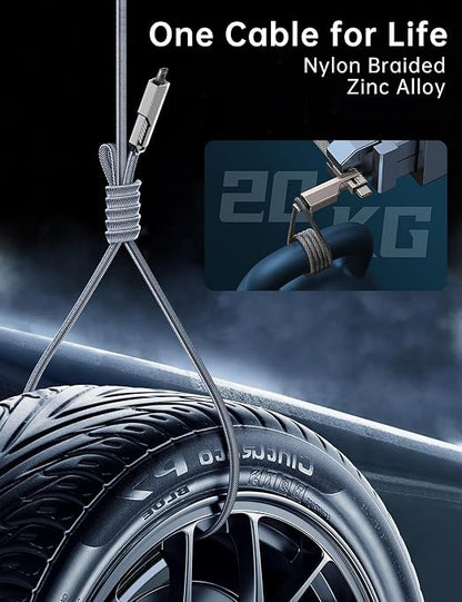 【One is Enough】 4-in-1 USB C to Micro Cable, High-Speed Charging & Fast Data - Image 6