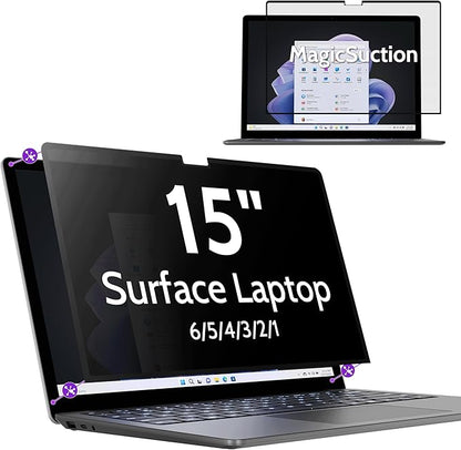 Privacy Screen for 15 Inch Surface Laptop 6/5/4/3/2/1, MagicSuction™ Removable by peslv