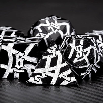 D&D Stripe Dice Set, Crack Polyhedral Dice - Image 3