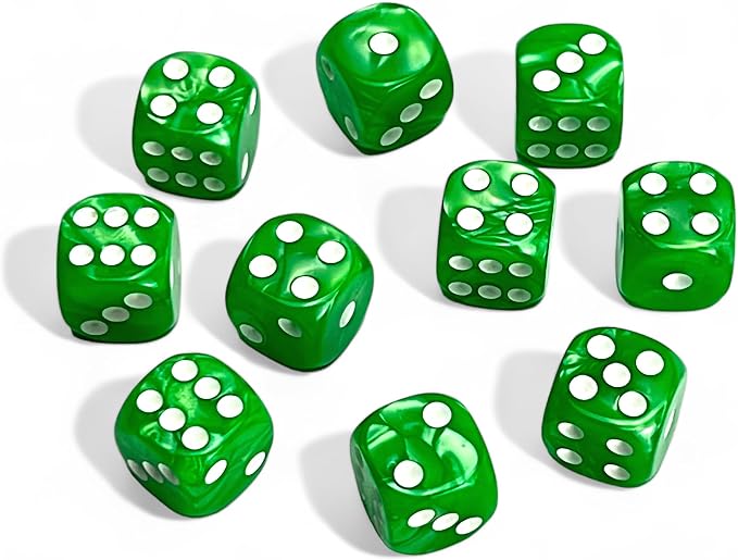 Luck Lab 10-Piece Acrylic D6 Dice Pack - Image 2
