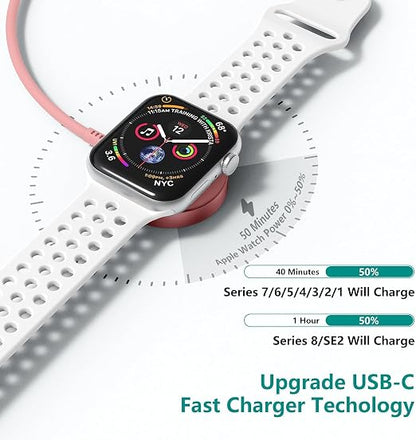 Upgraded Apple Watch Charger, Magnetic Fast Charger, USB C Charger Block Plug - Image 3