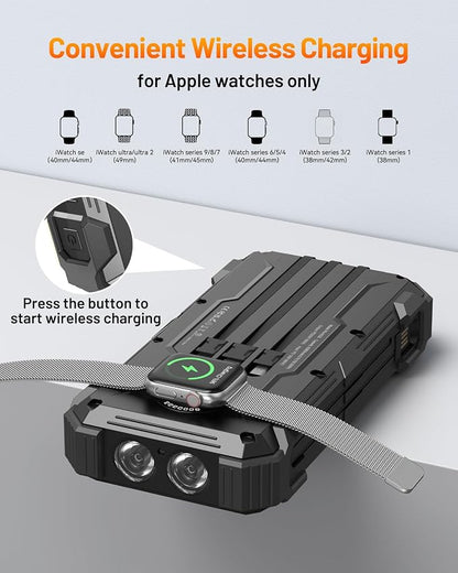 GOODaaa Solar Power Bank, 42800mAh Portable Charger 20W Fast Charging External - Image 4