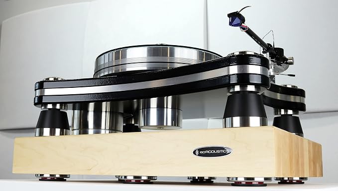 IsoAcoustics Delos Turntable Isolation Butcher Block Series: 2216M1 Maple - Image 6