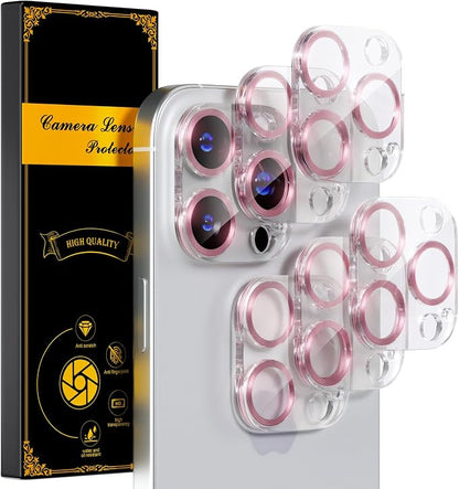 beuxece for 6 Pack iPhone 15 Pro/iPhone 15 Pro Max Camera Lens Protector 9H by Beuxece