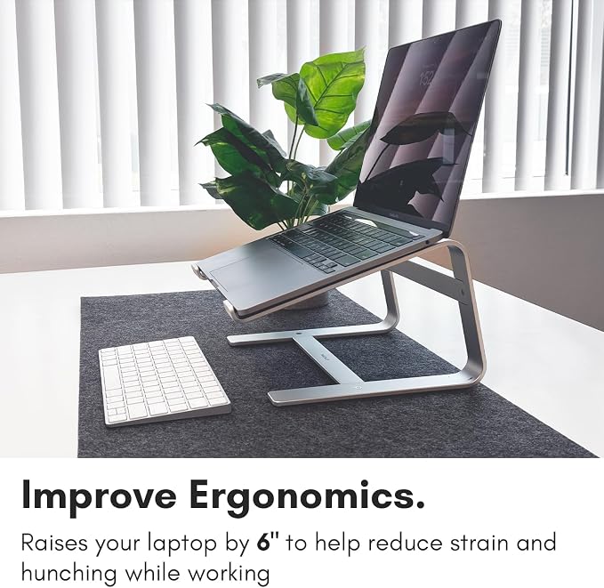 Macally Aluminum Laptop Stand for Desk - Image 3