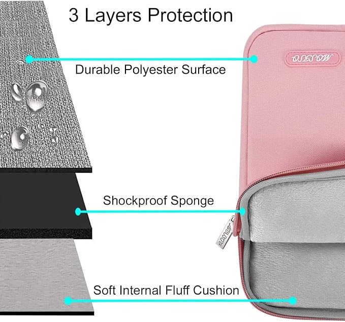 MOSISO Laptop Case 13.3 inch, 13-13.3 inch Laptop Sleeve Compatible - Image 3