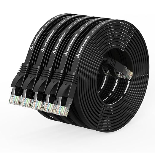 Cat 6 Ethernet Cable 10 ft Flat Internet Network Cables by CableGeeker