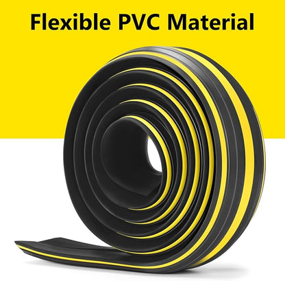 10 ft Floor Cable Cover Protector, Heavy Duty PVC Duct Easy to Unroll, Prevent - Image 3