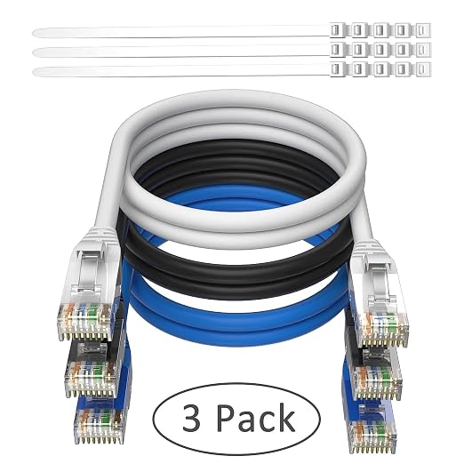 Adoreen Cat 6 Ethernet Cable 10 Ft-3 Pack, High Speed Short Patch Cables - Image 6