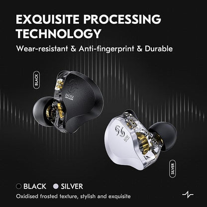 In Ear Earbuds Wired IEM Headphone, CCZ DC02 Dual Magnetic Circuit DD HIFI - Image 3
