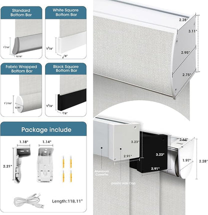 SmartWings Motorized 100% Blackout Shades Blinds, Custom Size, Cordless Window - Image 6