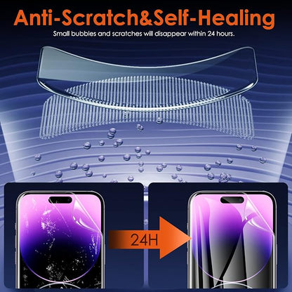 Hydrogel Film Screen Protector for iPhone 14 Pro Max/iPhone 14 Plus, Soft TPU - Image 3