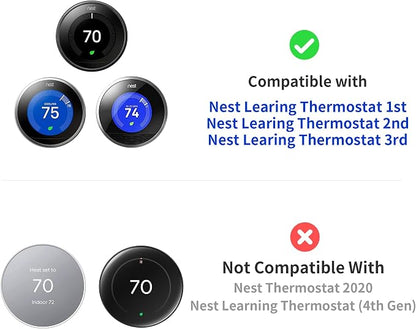Compatible with Google Nest Thermostat 1st/2nd/3rd Wall Plate Cover - Image 2