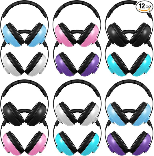 Amylove 12 Pcs Baby Noise Cancelling Headphones Ear Protection Ear Muffs Bulk by Amylove