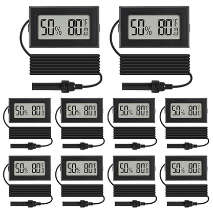 10Pcs Mini Digital Thermometer Hygrometer Gauge Indoor by Dorhea