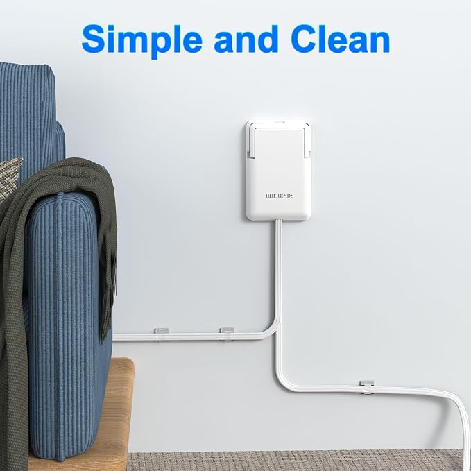 6FT Ultra Flat Plug Dual Extension Cord - Image 7