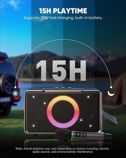 GFEEN Portable Bluetooth Speaker: 100W, 15H Playtime, Wireless Speakers - Image 3