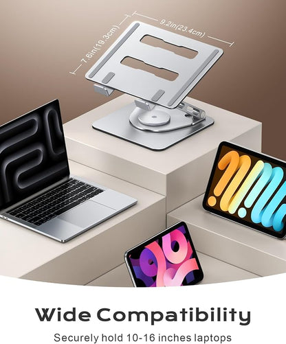 Laptop Stand for Desk 360° Flexible Rotating, Ergonomic Adjustable Laptop Riser - Image 7