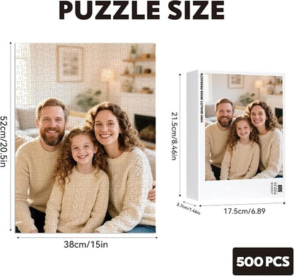Custom Puzzles from Photos, Personalized Natural Wood Puzzle - Image 2