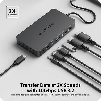 HyperDrive Next Dual 4K HDMI 7 Port USB C Docking Station - Image 4