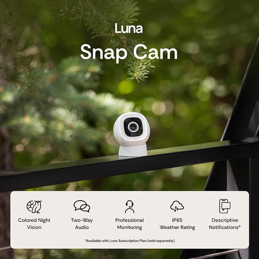 Luna 2K QHD Security Camera Indoor/Outdoor, 2.4GHzWired IP65 WiFi Camera - Image 2