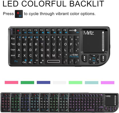 Mini Wireless Keyboard with Touchpad, 2.4GHz USB Dongle & Bluetooth Dual Mode - Image 8