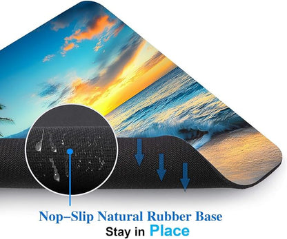 Sunset Beach Mouse Pads for Desk, Portable Wireless Computer Mouse pad Small - Image 4