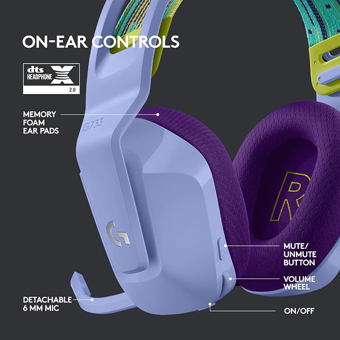 Logitech G733 Lightspeed Wireless Gaming Headset +Yeti GX Dynamic RGB Gaming - Image 2