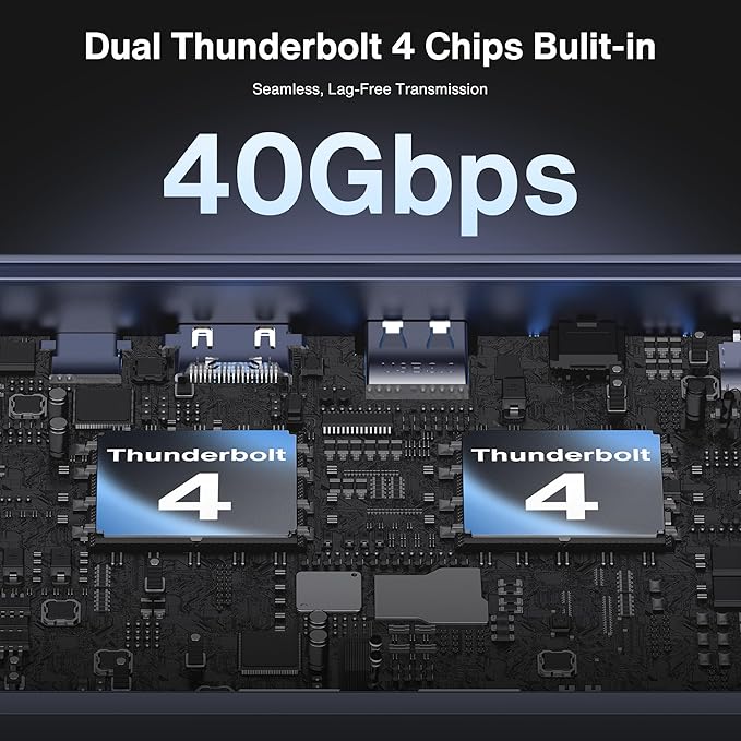 iVANKY FusionDock Max 1 Dual Thunderbolt 4 Chips, 20-in-1 Quad 6K@60Hz Monitor - Image 3