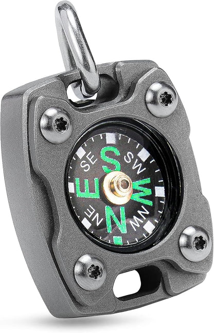 MecArmy Mini Titanium/Brass Compass, Waterproof IPX5 Pocket Compass - Image 8