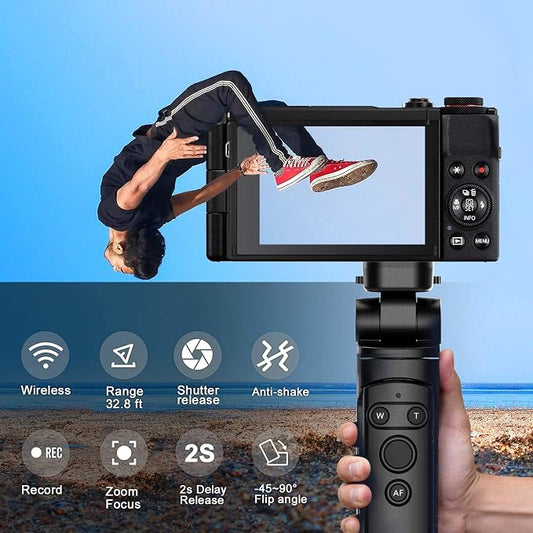 AODELAN Camera Remote Control Wireless Shooting Grip Tripod Grip - Image 2