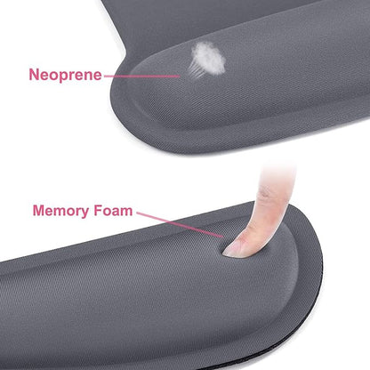 MOSISO Wrist Rest Support for Mouse Pad & Keyboard Set, Ergonomic Mousepad - Image 4