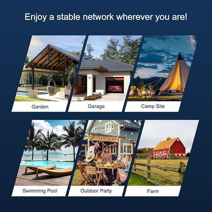 TODAAIR 2025 Outdoor WiFi Extender，IP65 Weatherproof，WiFi Booster and Signal - Image 5