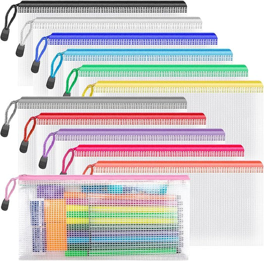 Umriox Zipper Pencil Pouches, 9.2 x 4.7 in, Pencil Pouches Bulk by UMRIOX