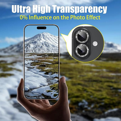 AGVEE 3+3 6 Pack for iPhone 16 6.1" / 16 Plus 6.7" Camera Lens Cover Protector - Image 6