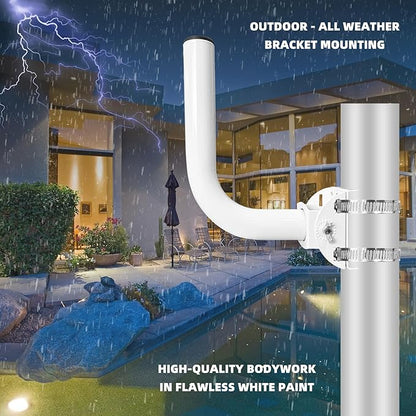 Universal Wireless Bridge Bracket Mount, 3 Pack J Pole Mounts, Adjustable Pole - Image 4