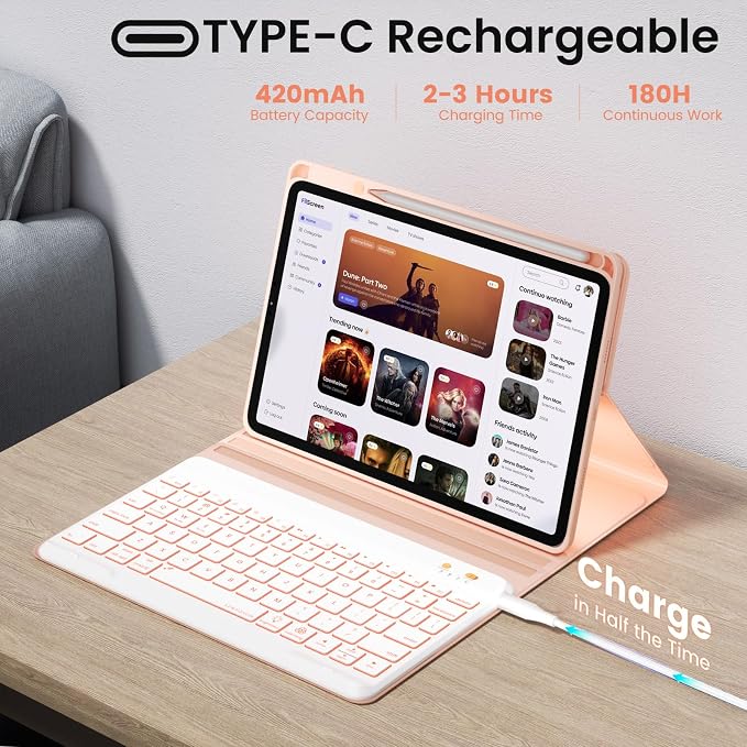 Keyboard and Case for iPad 7th/8th/9th Generation 10.2-inch 2018/2020/2021 - Image 7