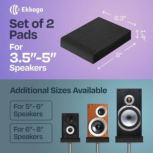 Studio Monitor Isolation Pads Premium Acoustic Foam - Image 2