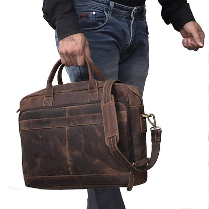 VC VINTAGE COUTURE Leather briefcase bag - Image 9