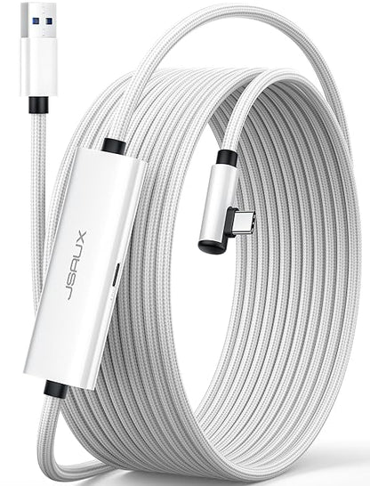 JSAUX Link Cable with 18W Charging 16ft, Compatible with Oculus Meta Quest 3S/ by JSAUX