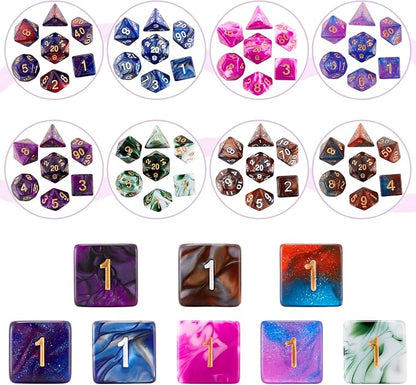 DND Dice Set, 25 X 7 Polyhedral Dice - Image 2