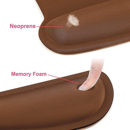 MOSISO Wrist Rest Support for Mouse Pad & Keyboard Set, Ergonomic Mousepad - Image 4
