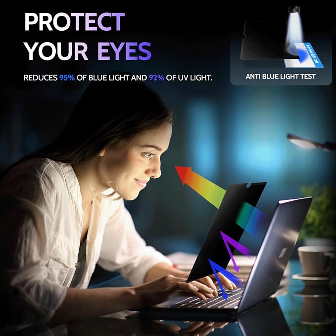 Privacy Screen for 15 Inch Surface Laptop 7, MagicSuction™ Removable Anti Spy - Image 6