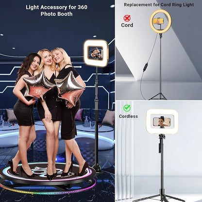 Rechargeable Ring Light Without Stand, Cordless Square Ring Light - Image 7
