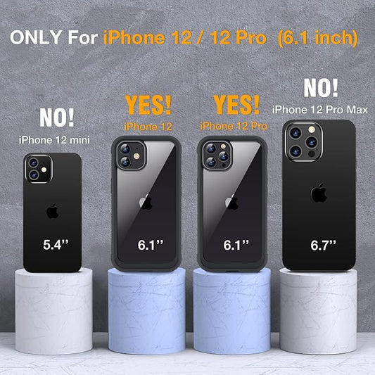 Miracase Glass Series for iPhone 12/12 Pro Case 6.1 inch, Upgraded Full-Body - Image 2