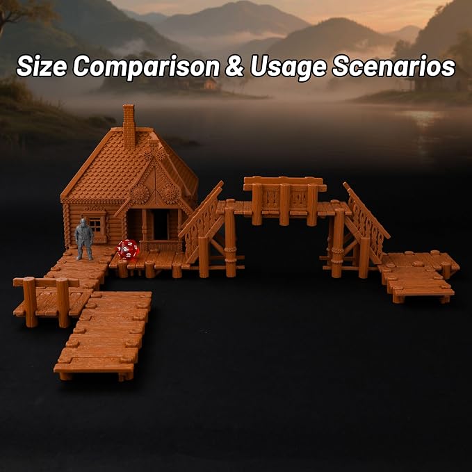 Modular Wharf RPG Terrain Set for Tabletop Roleplaying – Highly Detailed DND - Image 5